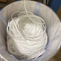 KRT Naturel 100% Coton Classique avec Boucle d'Oreille et Sangle Élastique Réglable, Doux et Extensible, Fil à Noyau d'Huile, Vente en Gros Disponible pour Cheveux