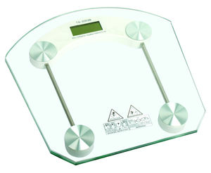 Báscula Corporal de Vidrio Templado Transparente e Irregular, Báscula Electrónica para Baño - Product Image 3