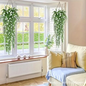 Artificial <b>Eucalyptus</b> Vine 200cm+ Single <b>Branch</b> Plastic Greenery For Home Outdoor Decor - Product Image 4