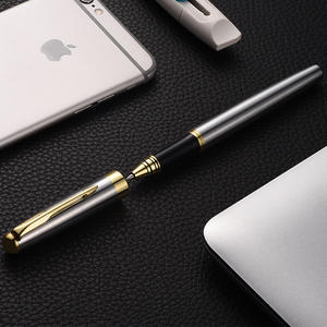 Stylo à bille en acier inoxydable de haute qualité avec design personnalisé, nouvelle encre bleue, largeur d'écriture 0,5 mm - Product Image 5