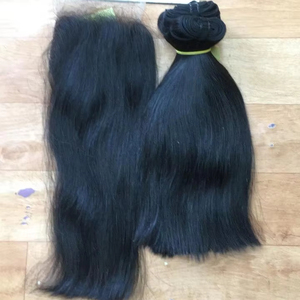 Haute qualité 100% naturel Remy vietnamien vierge extensions de cheveux humains bande droite cheveux longueur personnalisée - Product Image 1
