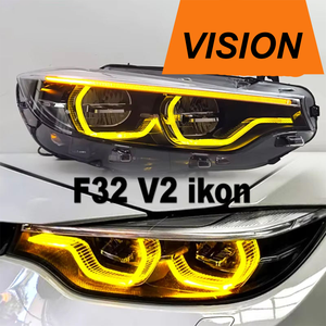 Phares LED de style Ikon VG V2 Ikon jaune et blanc avec DRL pour BMW F32 F33 F36 F80 F82 M3 M4 <span class=keywords><strong>LCI</strong></span> - Product Image 4
