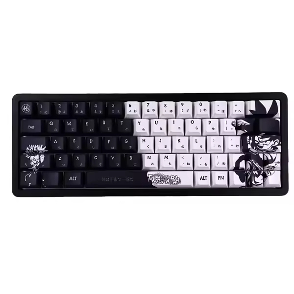 Custom ATK68/87/75 Mechanical Keyboard Keycaps Professional PBT Dye Sublimation Black Contour Customizations Artisan Keycap