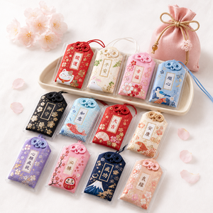 Amuleto de la Suerte de Alta Calidad, Amuleto Omamori, Regalos Promocionales, Artesanía Textil Tejida, Omamori Personalizado - Product Image 3
