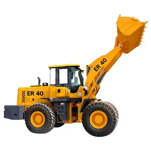 Everun new ER40 4ton CE multifunctional garden farming bucket shovel construction wheel loaders machine for sale 4*4