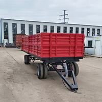 Bac de transport agricole universel en acier/galvanisé pour remorque de tracteur, bac de logistique agricole