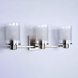 Appliques murales modernes à intensité variable 2700K avec interrupteur, en métal et verre, pour éclairage intérieur - Product Image 6