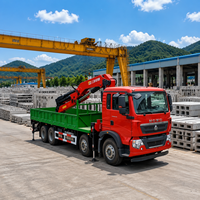 Grue à flèche articulée montée sur camion de 14 tonnes SQ560ZB6+1 |   360 °   Lève-charge hydraulique pliable pour camions lourds
