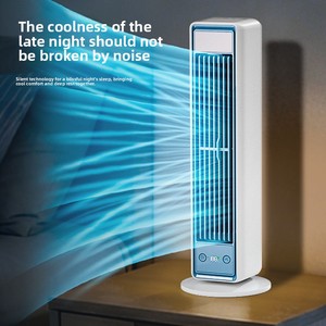 Nuevo Ventilador de Torre de Escritorio con Motor Silencioso de Alta Potencia, USB/Batería de Litio, 5 Velocidades, Rotación, Montable en Pared, Portátil - Product Image 1