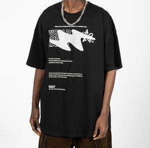 <strong>Wholesale</strong> Clothes Men <strong>T</strong>-<strong>Shirt</strong> Heavy Cotton Short Sleeved Streetwear Simple Couple <strong>Printed</strong> Oversized Men'S <strong>T</strong>-<strong>Shirt</strong> - Product Image 2