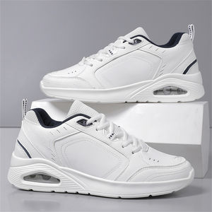 <span class=keywords><strong>Zapatillas</strong></span> Deportivas Transpirables de Cuero Sintético con Amortiguación Visible para Absorción de Impactos, Ligeras y Cómodas para Caminar a Diario - Product Image 6