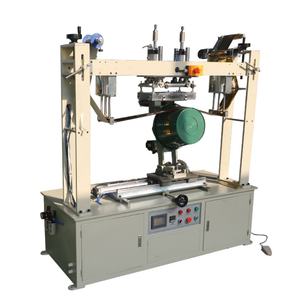 Machine automatique de marquage à chaud à feuille de bronzage cylindrique PLC Servo pour seaux en plastique PP PE, imprimante d'étiquettes à transfert thermique, marque KC - Product Image 1