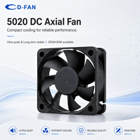 Ventilateurs axiaux micro 50x20mm à faible bruit 5500 tr/min 12V 5V Mini ventilateur DC avec support autoportant Lames en plastique 5020