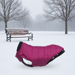 Manteau pour chien Arlay S 36 cm couleur cerise, veste d'hiver pour animaux de compagnie - Product Image 3