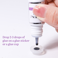 Colle pour extensions de cils VEYES, personnalisée, hypoallergénique, résistante à l'eau, séchage rapide, longue durée, colle liquide sensible, flacon de colle pour cils