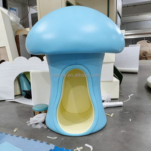 Casa de Juegos Infantil de Espuma con Diseño de Hongo, Equipo de Juego Interior para Niños Pequeños, Juguete para Trepar y Gatear para Cafeterías, Preescolares, Centros Comerciales y Fiestas - Product Image 5