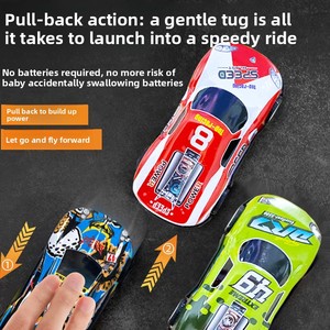 Voiture de sport jouet pour enfants en métal allié, à rétrofriction, durable, résistante aux chocs, échelle 1:5, 0-24 mois, populaire dans les supermarchés et les machines à griffes - Product Image 2