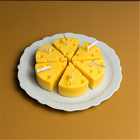 Vela Aromática de Queso Hecha a Mano, Estilo Ins, Decoración Dulce para Dormitorio, Accesorio de Fotografía, Regalo Creativo para Mejores Amigos