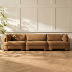 Ensemble modulaire de luxe FERLY en gros, sectionnel, moderne, de haute qualité, en tissu personnalisé, pour villas et hôtels - Product Image 2