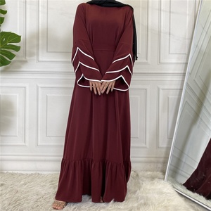 6534 #   Nouvelle arrivée, robe hijab Nida de haute qualité, plissée, ample, avec un grand ourlet, robe de soirée musulmane, abaya, vêtements islamiques - Product Image 5
