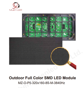 โมดูล LED กลางแจ้ง P5 ความละเอียดสูง ขนาด 320x160 มม. โมดูลจอแสดงผล LED กลางแจ้ง 3840HZ จอแสดงผล LED สีเต็มรูปแบบ - Product Image 2