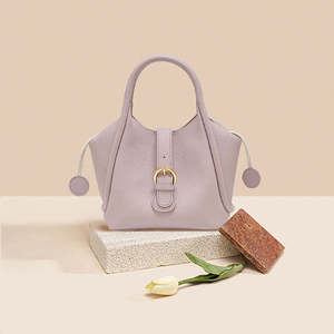 Nouveau sac à main portable pour femme en cuir véritable, sac seau élégant et luxueux en cuir véritable - Product Image 3