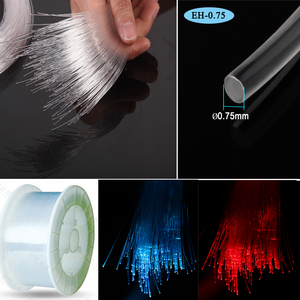 Fibre optique PMMA à émission latérale 0,75 mm 1,0 mm, fibre optique plastique pour <span class=keywords><strong>plafond</strong></span> ciel étoilé, cascade lumineuse, rideau de lumière, décoration - Product Image 2