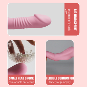 Realista Dildo Masturbação Anal Expansão Vagina Dilator Clitoriano G Spot Estimulação Telescópica Vibrando Double Ended Sex Toy - Product Image 3