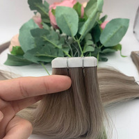Fasimei Bande de cheveux cambodgiens indiens bruts dans les extensions avec outils de colle pour une application facile Cheveux humains de haute qualité