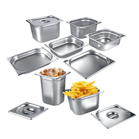 Verschiedene Größen 1/2 Gastronorm-Behälter aus Edelstahl für Catering und Buffet