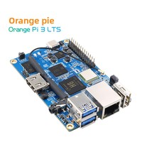 Carte de développement Orange Pi 3 LTS, ordinateur Linux, 2G8G RAM, coque noire transparente avec dissipateur thermique
