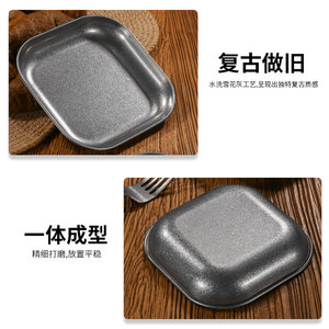 Plato Cuadrado de Acero Inoxidable 304 para Pastel, Bocadillos, Postres, Fiestas, Uso en Hoteles - Product Image 5