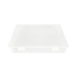 Rectangular Plastic <b>File</b> <b>Box</b> 2750 Empty Double Snap Cover Office Organizer <b>Storage</b> Container - Product Image 5