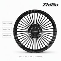 Jantes forgées ZhiGu Premium 18-22 pouces, noir piano, 40 rayons, jantes sport de luxe pour BMW M3 M4