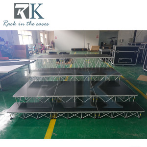 Plataforma de Escenario de Aluminio, Escenario Modular Inteligente, Kit de Escenario Móvil para Eventos con Escaleras - Product Image 2