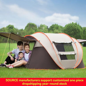 Tente pop-up légère de 2,2 kg pour 2-3 personnes |   Configuration automatique en 10 secondes |   Porche extensible |   Tente de camping imperméable pour l'été, idéale pour la plage et le parc - Product Image 2