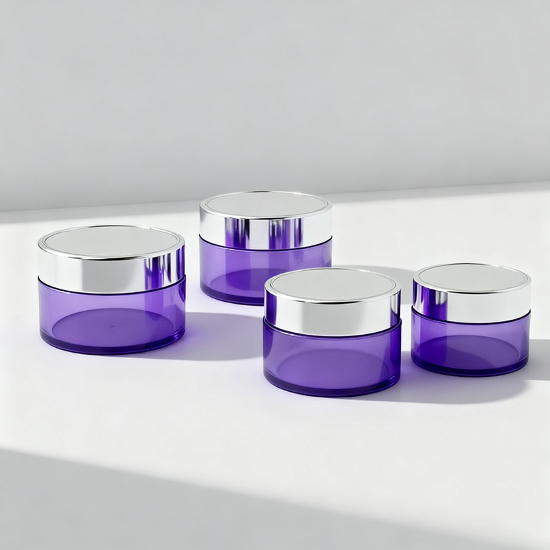 125g200g Factory Price Wholesale Empty Cosmetic Round Shape Translucent Skin Care Packaging Jar Face Cream Jars With Lid