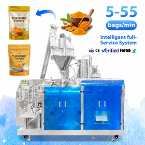 Machine de remplissage automatique de sachets doypack pour poudre de curcuma, 100g et 500g, avec fermeture éclair, vente chaude - Product Image 1