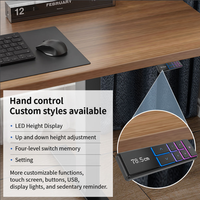 Escritorio Eléctrico Moderno de Altura Ajustable con Doble Motor, Escritorio de Pie para Oficina en Casa, Muebles de Oficina, Escritorio para Computadora con Elevación Inteligente