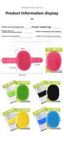 Gant de massage en silicone pour animaux de compagnie, chien, chat, gant de toilettage pour éliminer les poils, brosse de nettoyage, fournitures pour animaux de compagnie, vente en gros