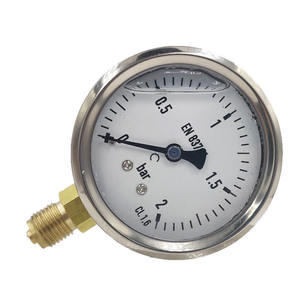 Manomètre hydraulique 2bar manomètre antichoc et étanche en laiton gazole air chaudière à vapeur manomètre monté sur le fond - Product Image 4