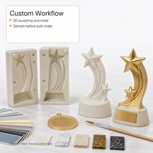 Trofeo de Resina Personalizado, Medalla, Figura Coleccionable, Estatua de Recuerdo Hecha a Mano OEM para Eventos Corporativos, Regalos Deportivos - Product Image 4