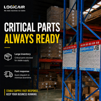 Compresseur d'air LOGICAIR compact 10 CV 7,5 kW, mini compresseur d'air à vis super silencieux 8-10 bars pour peinture et sablage