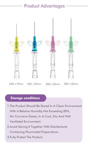 <span class=keywords><strong>22G</strong></span> 24G 20G desechable de seguridad veterinaria aguja permanente para mascotas cánula IV - Product Image 5