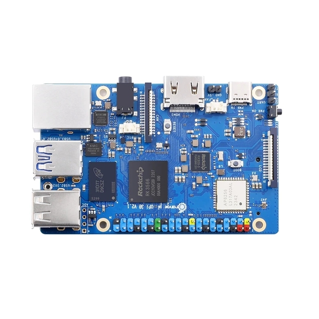 Orange Pi 3B Mini PC 8GB 4GB 2GB RAM Rockchip RK3566 Development Board with WiFi5+BT Gigabit LAN Port Plastic Material