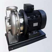 Pompe centrifuge horizontale monophasée à haute efficacité, auto-équilibrée, électrique 0,37 kW, haute pression, avec joint en acier inoxydable pour