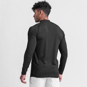 OEM/ODM男士性能男士健身风格长袖弹力棉氨纶t恤 - Product Image 5