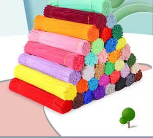 سيقان الشنيل لوازم مشغولات يدوية-عصي غامضة لينة قابلة للانحناء لديكور الأزهار آمنة وغير سامة - Product Image 6