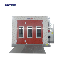 Cabine de peinture diesel certifiée CE avec éclairage LED et filtres environnementaux à 3 étapes pour ateliers de carrosserie automobile