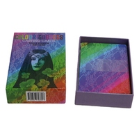 Cartes de Tarot de Motivation personnalisées, pièces, avec livre de guide d'impression, récipients de Tarot positifs, vente en gros